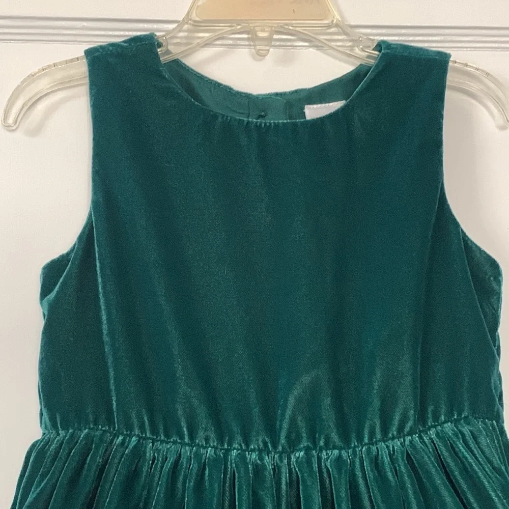 Gymboree Velvety Green Tank Dress 3T